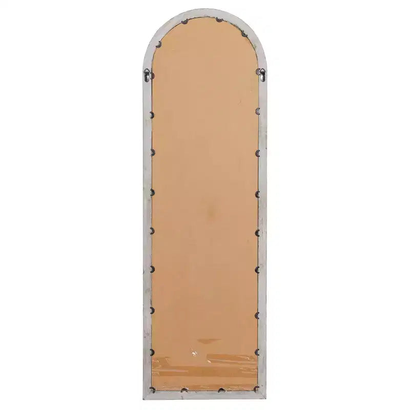 Specchio da terra ad arco marrone, con cornice a pannelli, 1 pannello