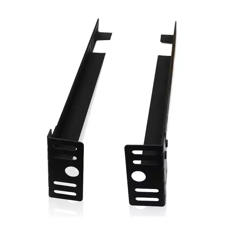 Staffe di estensione per pediera in metallo nero, per letto singolo/matrimoniale alla francese/matrimoniale/king, set da 2