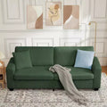 83 Inch Sofa, Modern Corduroy 3 Seater Deep Seat Couch with Wide Armrest, Removable Washable Cushion Cover, Cozy Sofa