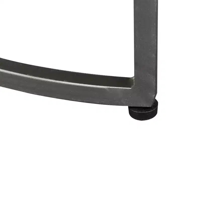 Tavolini rotondi Brown & Black a incastro, stile moderno, set da 2