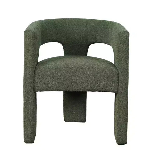 Jofran,Sven Modern Contemporary Upholstered Three-Leg Curved Back Dining Chair