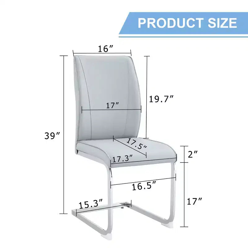 Set di 2 sedie da pranzo Arch – Nero / Grigio / Bianco, rivestimento in PU, gambe in metallo dorato