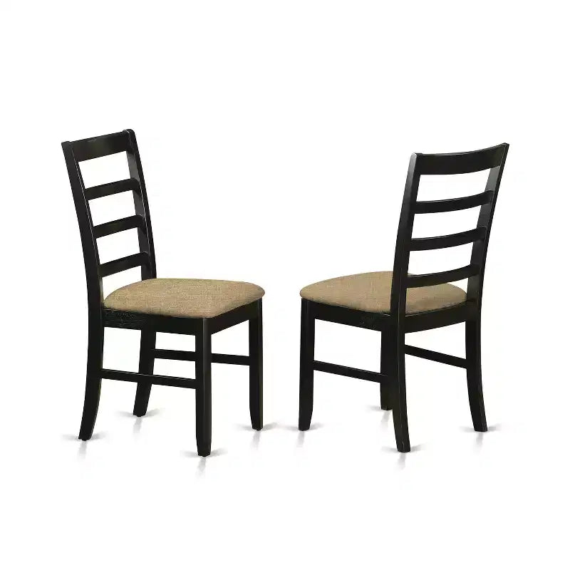 Set da pranzo rotondo nero, 3 pezzi, 2 posti a sedere