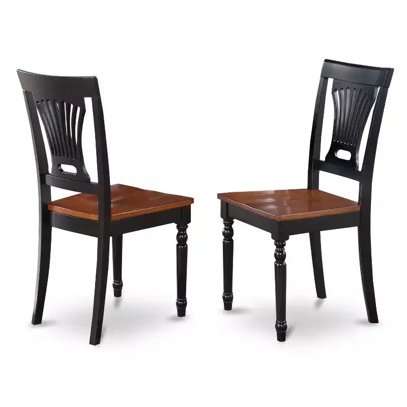 Set da pranzo allungabile ovale Cherry & Black, 6 posti, 7 pezzi