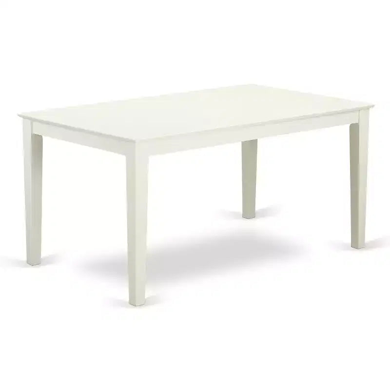 Set da pranzo in legno bianco lino, 6 posti