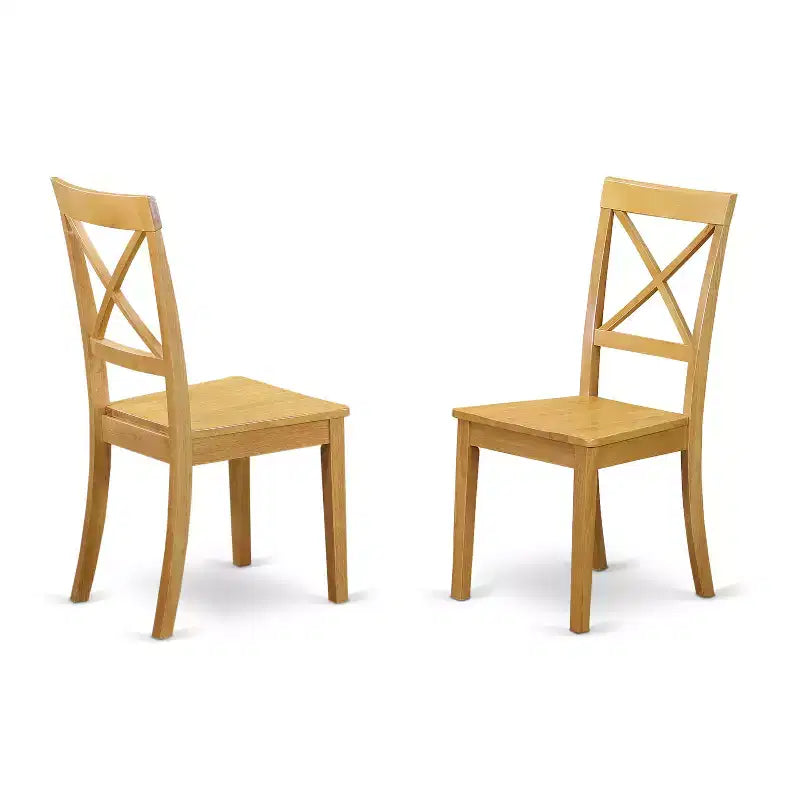 Set da Pranzo Tondo a Ribalta in Rovere per 2 Persone, 3 Pezzi