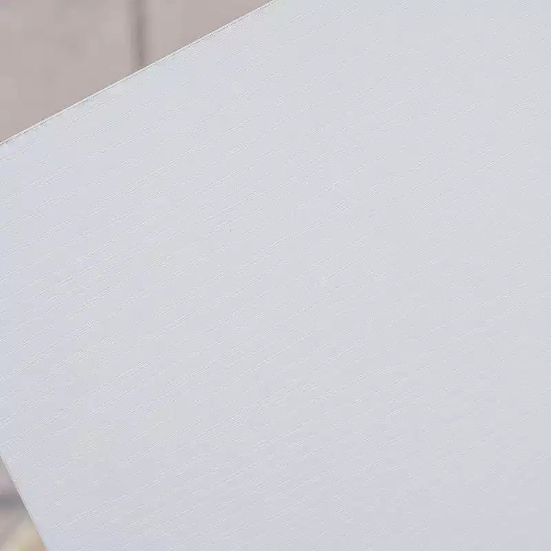 Tavolino d'appoggio a C in ferro e MDF bianco rettangolare (per 1 persona)