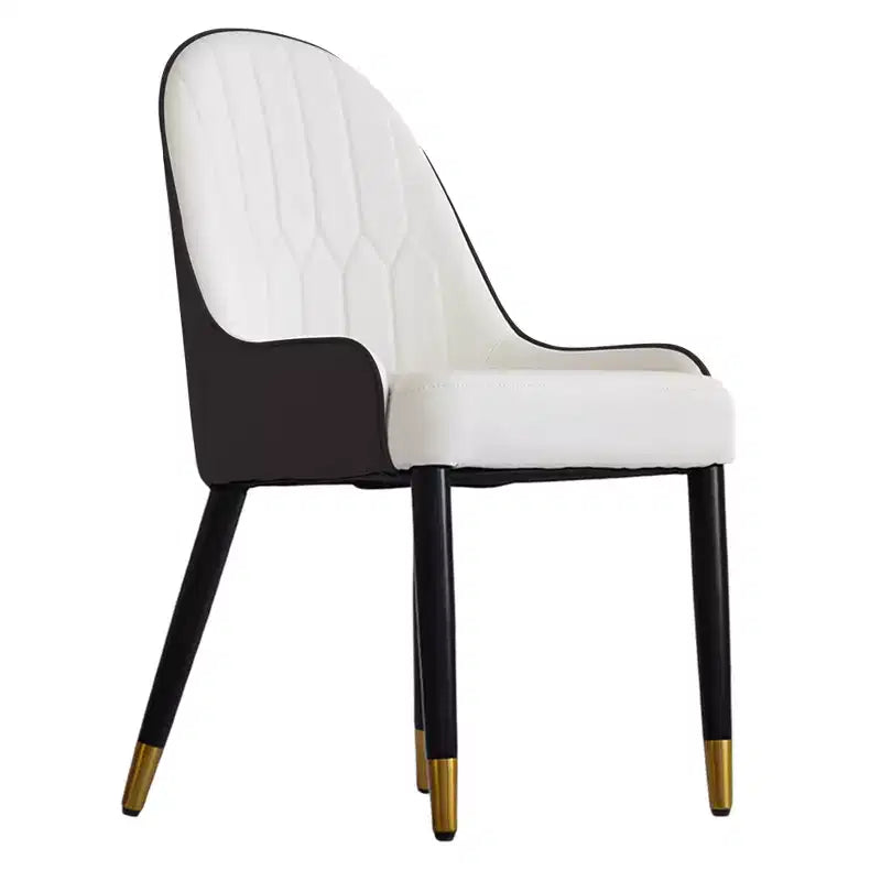 Sedia da pranzo imbottita senza braccioli Beige / Marrone scuro / Grigio / Arancione / Bianco, 1 posto