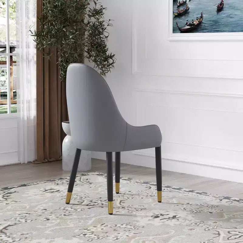 Sedia da pranzo imbottita senza braccioli Beige / Marrone scuro / Grigio / Arancione / Bianco, 1 posto