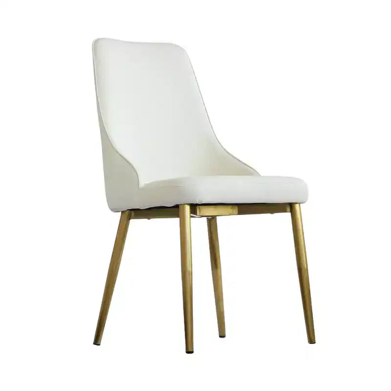 Sedia da pranzo imbottita senza braccioli Beige / Marrone scuro / Grigio / Arancione / Bianco, 1 posto