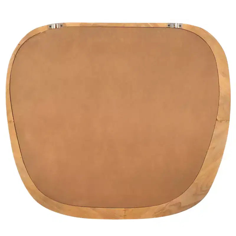 Specchio da parete con cornice in noce, singolo, 76 x 66,5 cm
