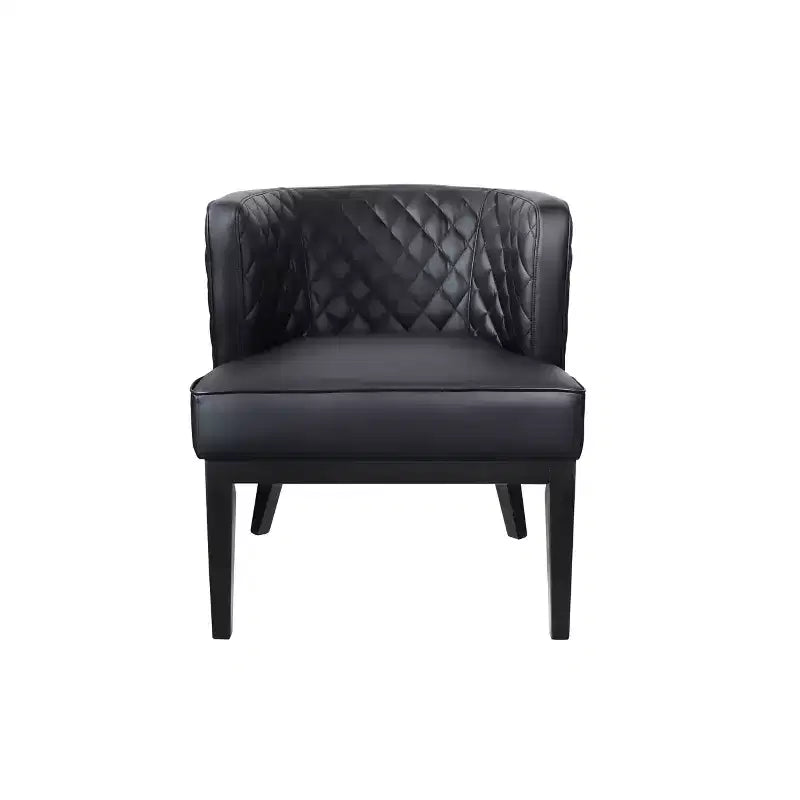 Poltrona in vinile trapuntato nero, 1 posto