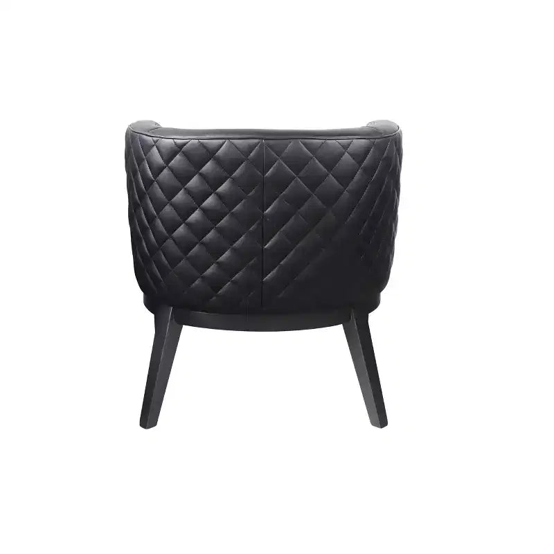 Poltrona in vinile trapuntato nero, 1 posto