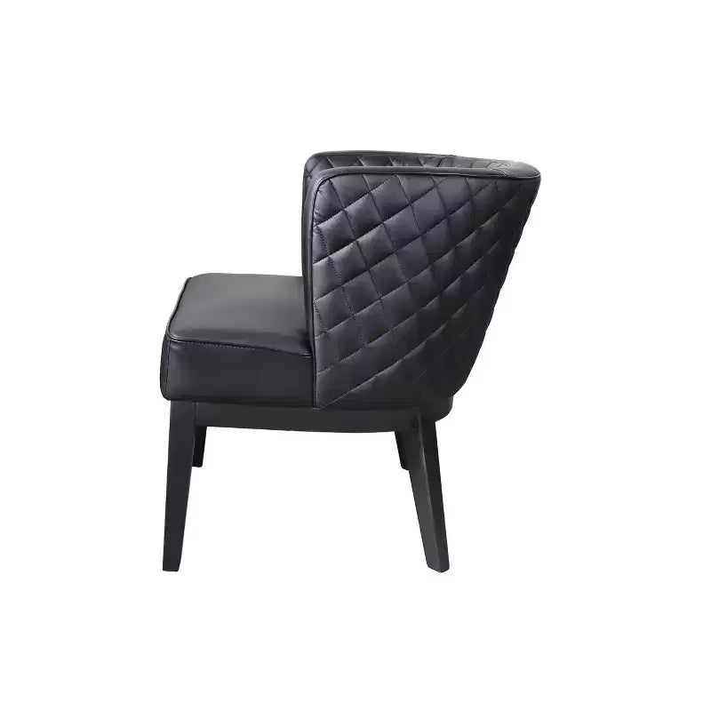 Poltrona in vinile trapuntato nero, 1 posto