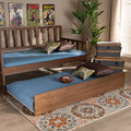Letto Estraibile Twin Noce Marrone – 1 Posto