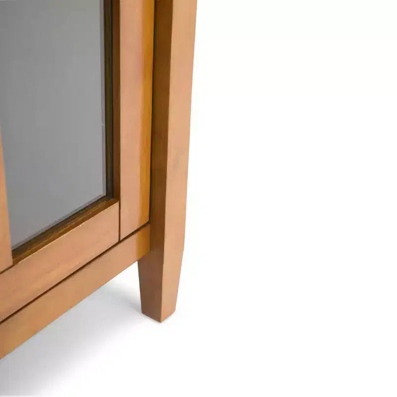 Mobile porta TV a 2 ante in pino naturale per 1 persona