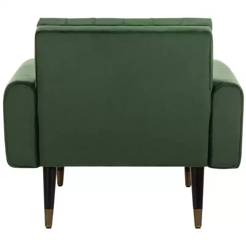 Poltroncina in velluto trapuntato, gambe in legno, seduta singola – Verde foresta / Giallo calendula / Grigio scisto / Blu ardesia
