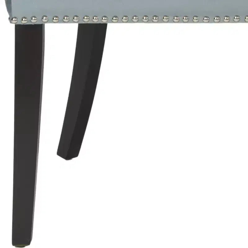 Sedia da Pranzo senza Braccioli Rivestita Multicolore con Borchie, Set di 2