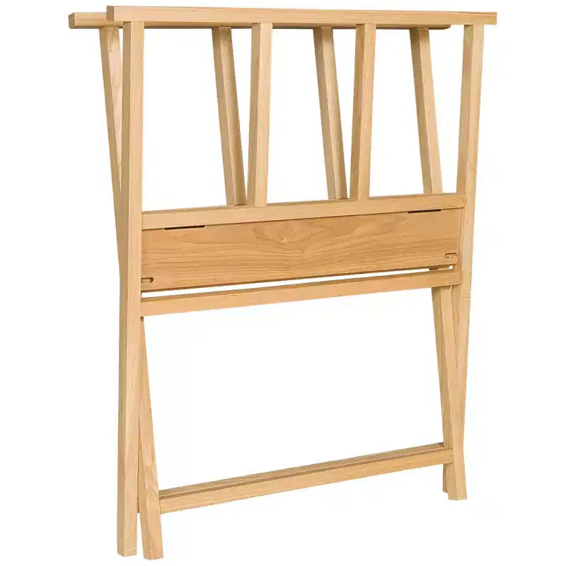 Espositore per stampe d'arte pieghevole in legno di faggio naturale, da appoggiare alla parete, 1 unità