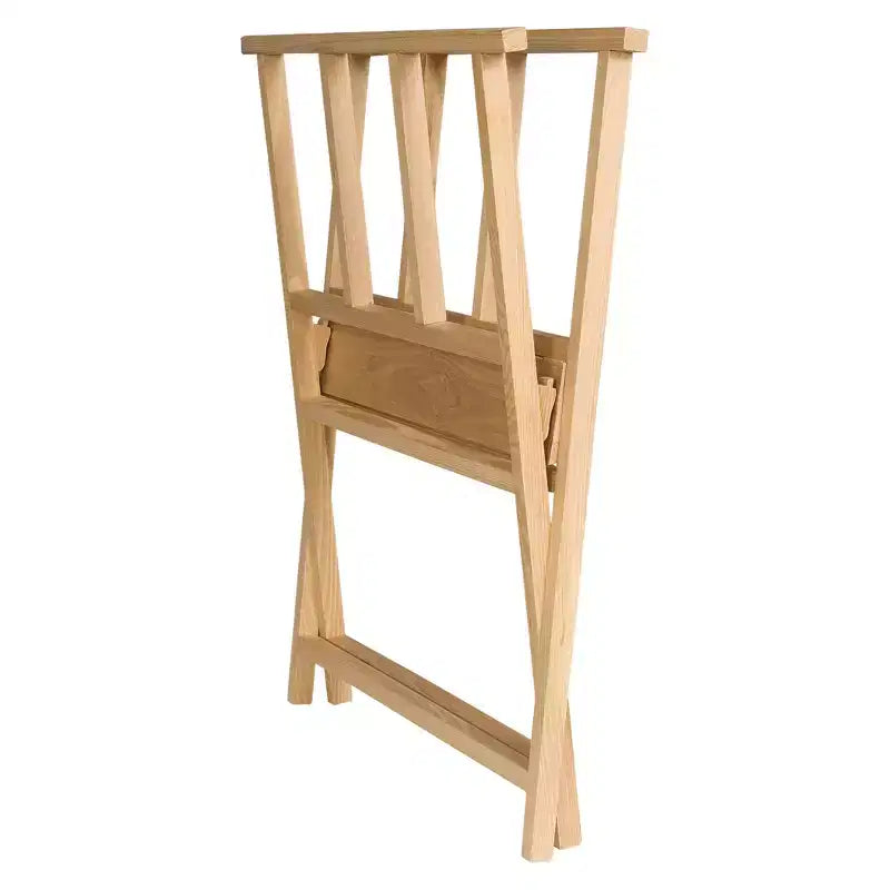 Espositore per stampe d'arte pieghevole in legno di faggio naturale, da appoggiare alla parete, 1 unità