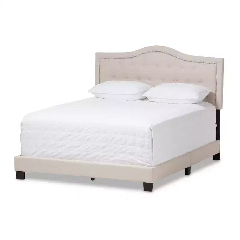 Emerson Modern and Contemporary Fabric Upholstered Bed - Baxton Studio